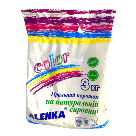 Пральний порошок «ALENKA» для прання кольорової білизни, 3 кг